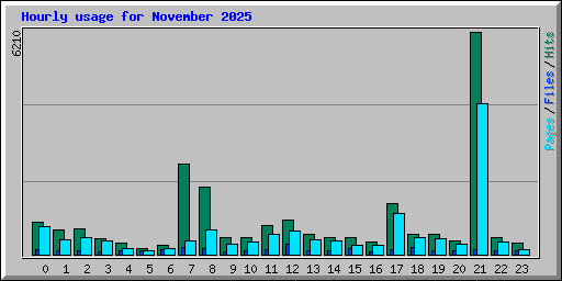 Hourly usage for November 2025