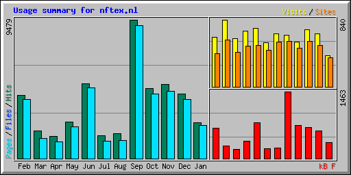 Usage summary for nftex.nl